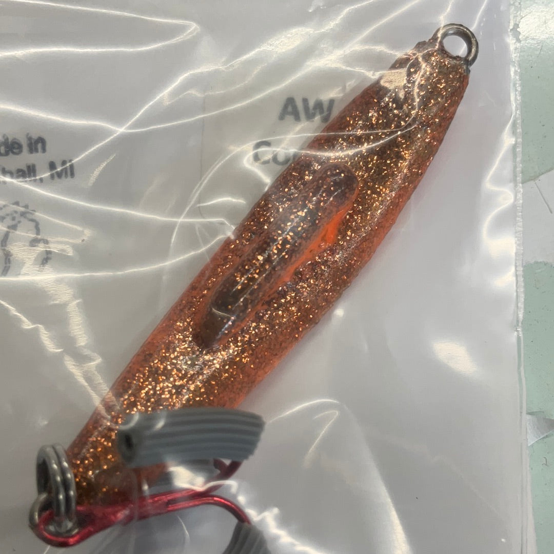 A & W Lures 1/2oz Rattle Spoon Copper