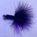 Tackle Black/Purple Marabou Black HeadJigs