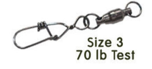Torpedo Fishing Products Snap Swivels Size 3#70 10pk s0024