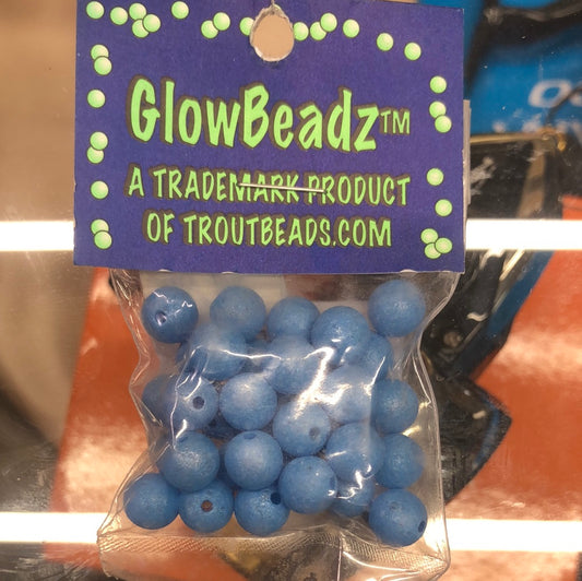Glow Beadz 8mm Blue Glow-30