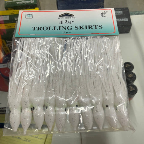 Dolphin Brand Trolling Skirts - White