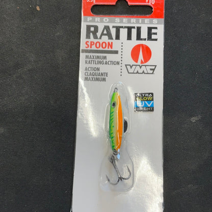 Rattle Spoon 1/8oz Glow Green Fire UV