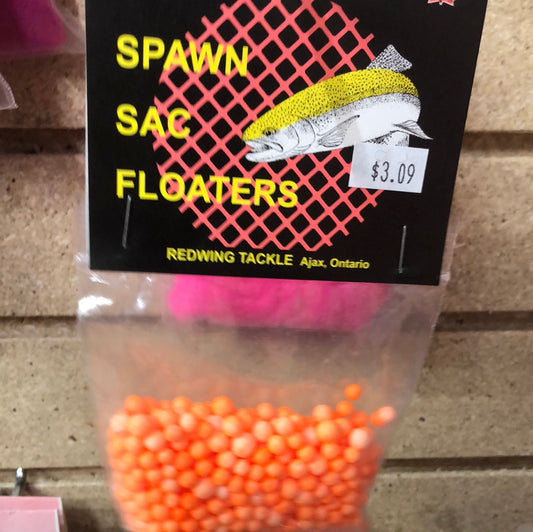 Redwing spawn sac floaters orange