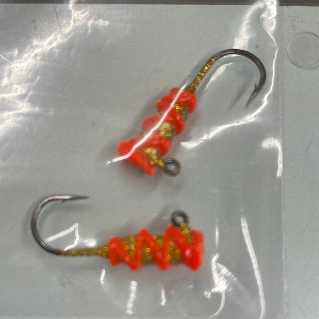 Lutke Armor Steelhead Jig 1/16oz Fire Hornet