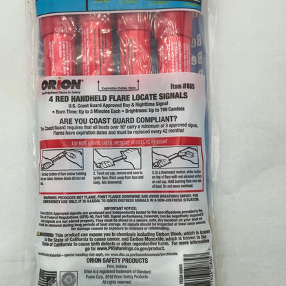 Orion Handheld Flares 4 Pack 865