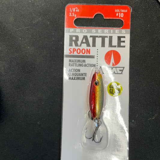 Rattle Spoon 1/8oz Glow Gold Fish