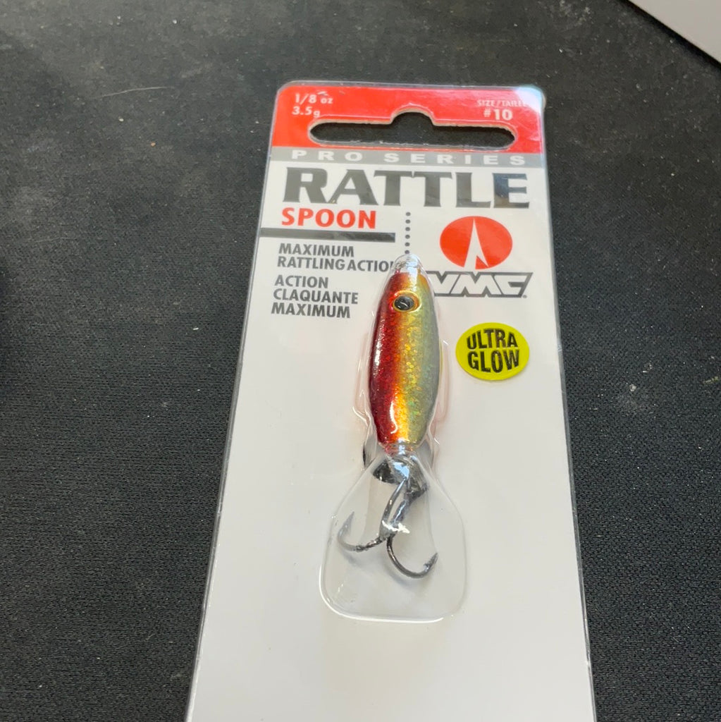 Rattle Spoon 1/8oz Glow Gold Fish – Tangled Tackle Co
