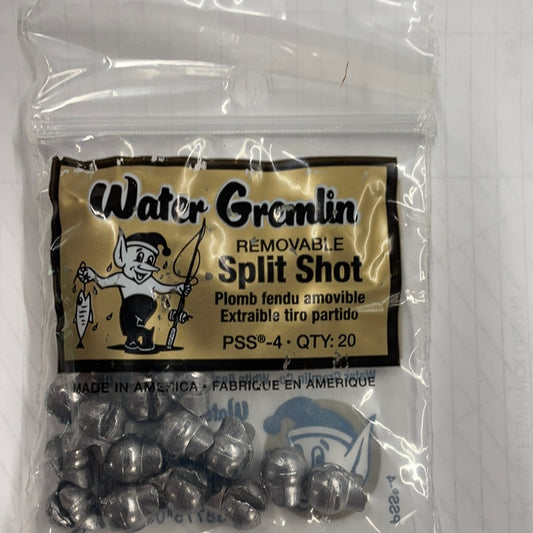 Water Gremlin Removable Split Shot Pouch PSS4  QTY 20