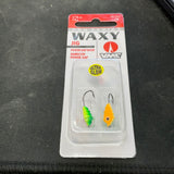 Waxy Jig 1/16oz Green Orange Glow