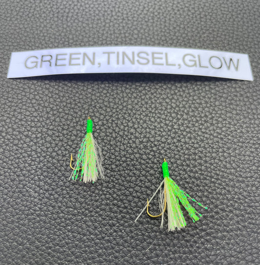 TTC FLY-2pk GREEN,TINSEL,GLOW  sz6