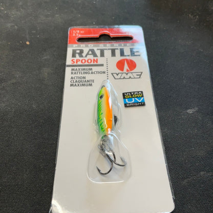 Rattle Spoon 1/8oz Glow Green Fire UV