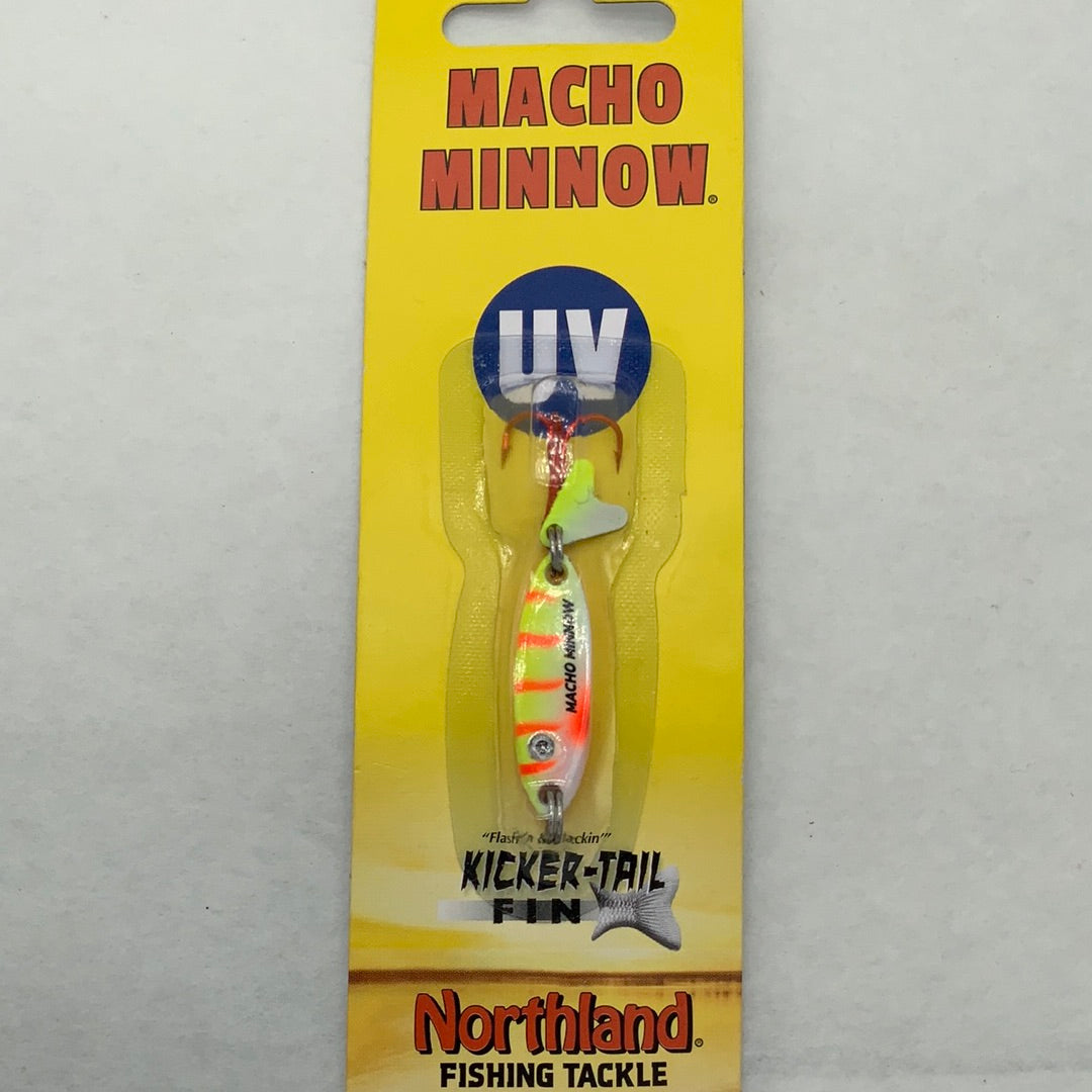 Macho Minnow 1/8oz UV Electric Perch