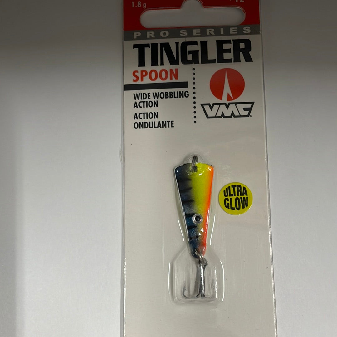 VMC Tingler Spoon 1/16 Glow Hot Perch