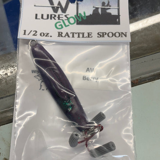A & W Lures 1/2oz Rattle Spoon Berry