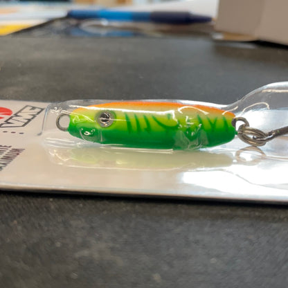 Rattle Spoon 1/8oz Glow Green Fire UV