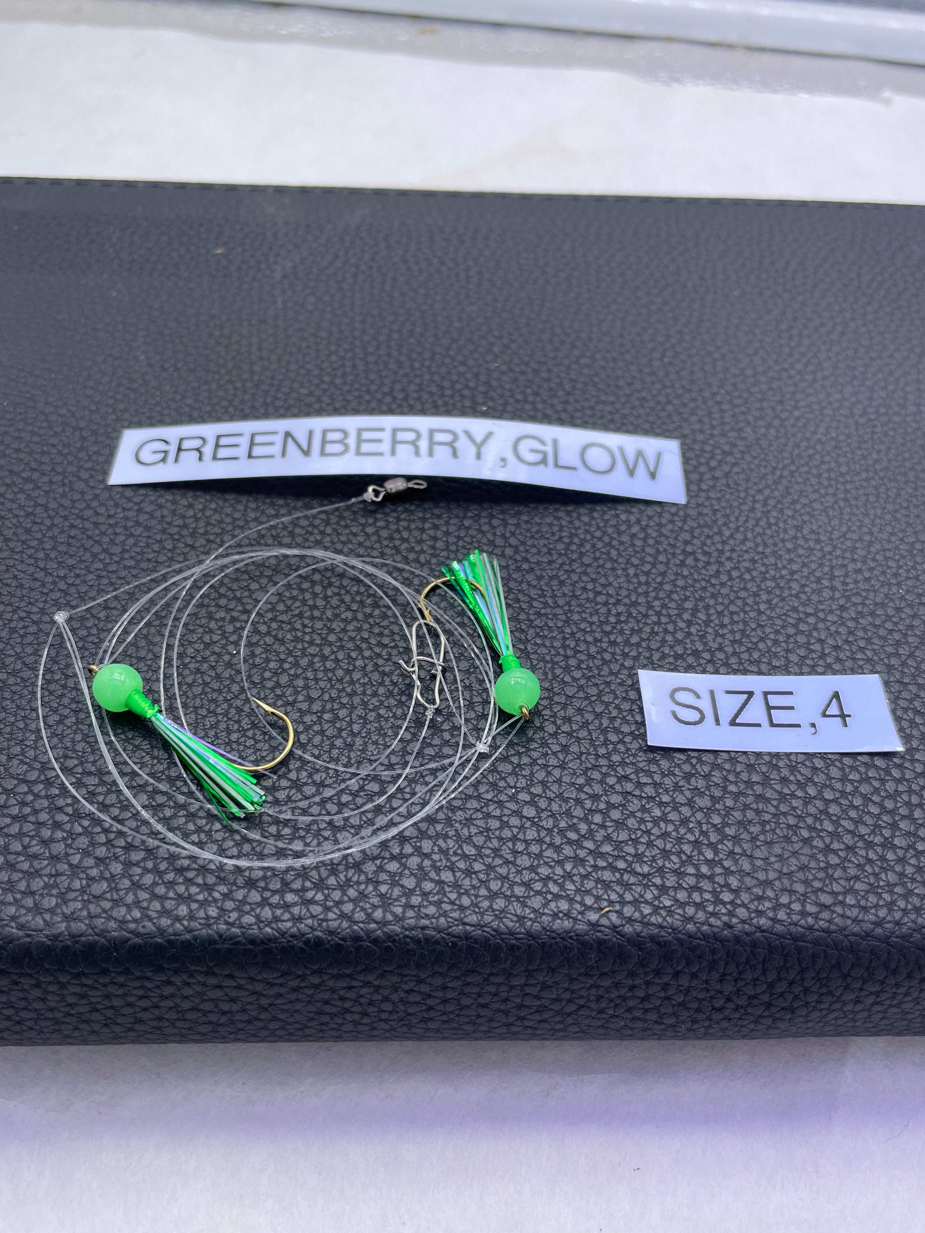 Ttg Rigs TTC Rig-GREENBERRY,GLOW SZ4 – Tangled Tackle Co.