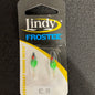 LINDY FROSTEE LFJ636 #2 HK BLACK/CHRT GREEN 2 JIGS