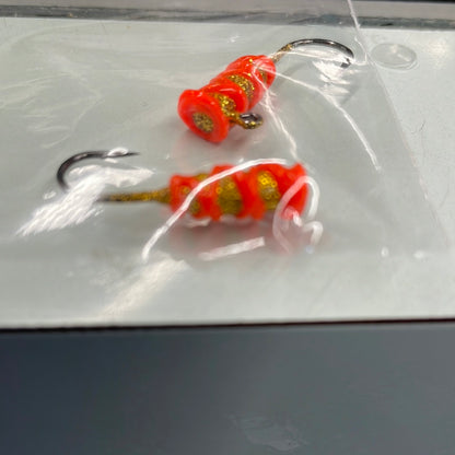 Lutke Armor Steelhead Jig 1/16oz Fire Hornet