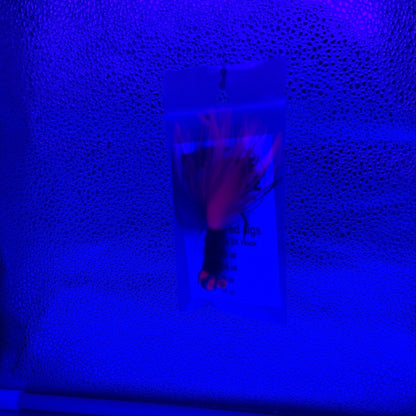 Salmon Marabou Jigs Pink/Purple  Purple Body Pink Head