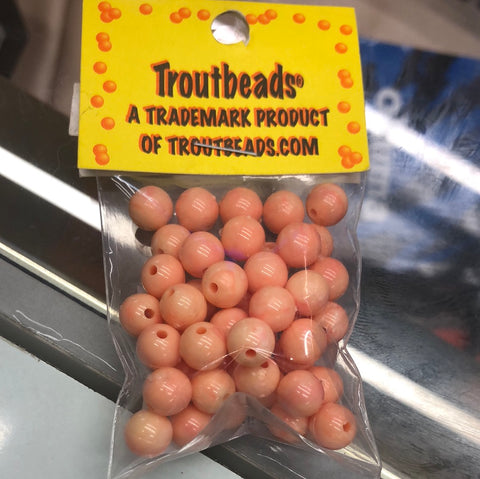Trout Beads 8mm Apricot-40