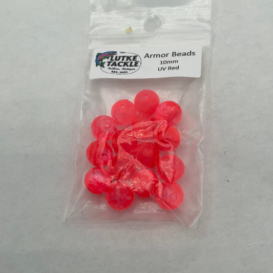 Lutke Tackle Armor Bead 10mm U.V. Red