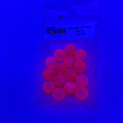 Lutke Tackle Armor Bead 10mm U.V. Red