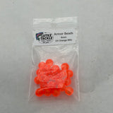 Lutke Tackle Armor Bead 8mm U.V. U.V. Orange Blitz