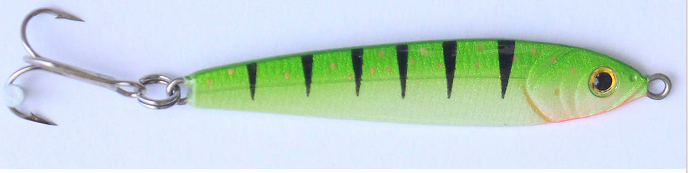 Luna Bait 3/4 oz Glow green tiger