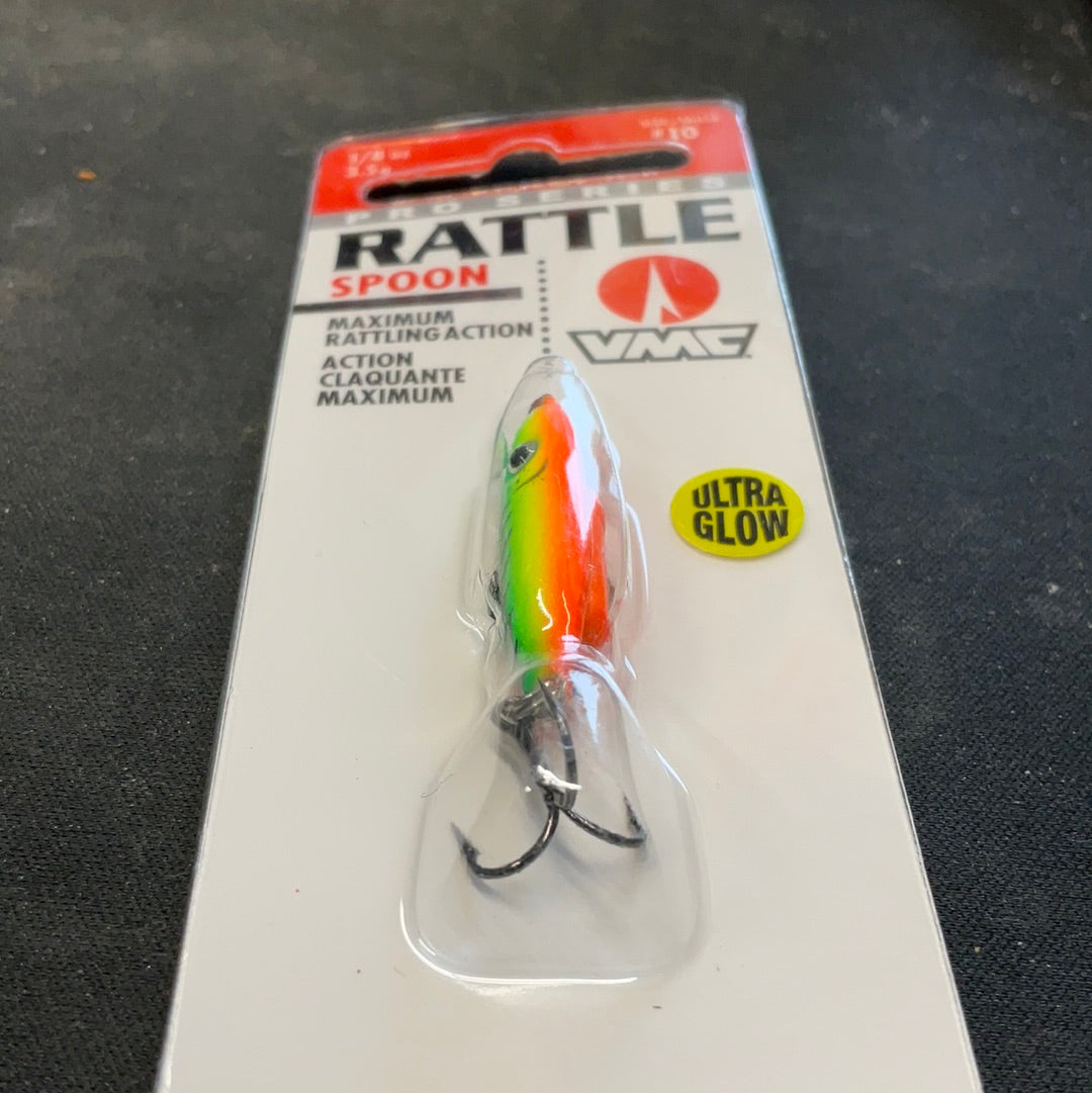 Rattle Spoons Rattle Spoon 1/8oz Glow Tiger – Tangled Tackle Co