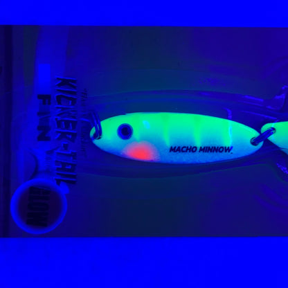 Macho Minnow 1/4oz UV Glow Perch