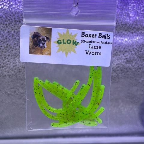 Boxer Baits Lime Worm