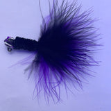 Tackle Black/Purple Marabou Black HeadJigs