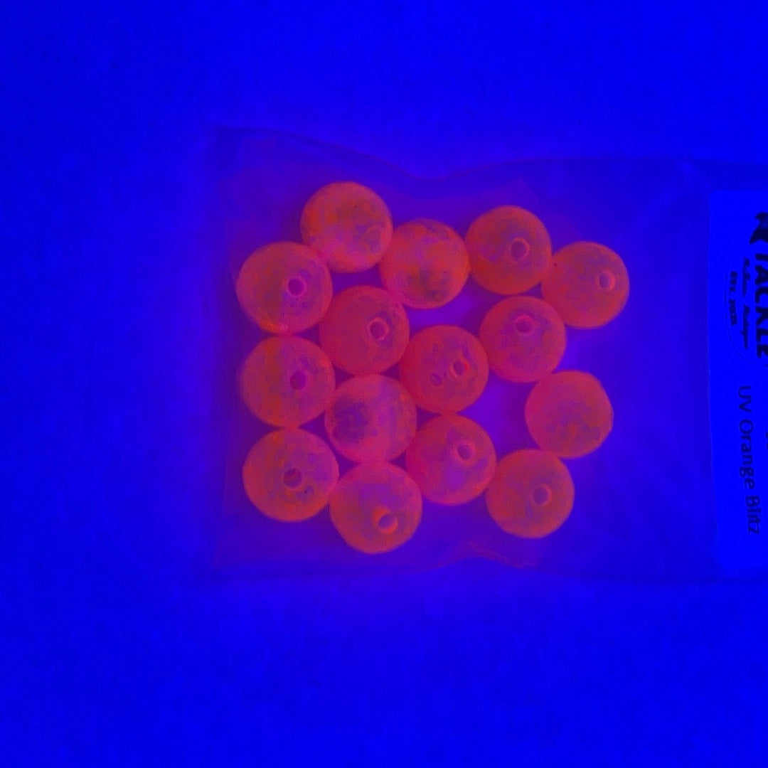 Lutke Tackle Armor Bead 10mm U.V. Orange Blitz