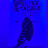 Lutke Tackle Armor Spinner 1/8oz Red w Blk/Wht