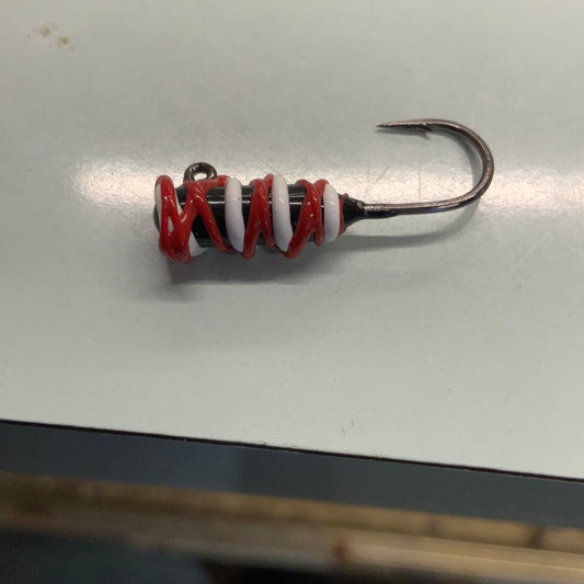 Lutke Tackle Red Wiggler Tube Jig 2pk