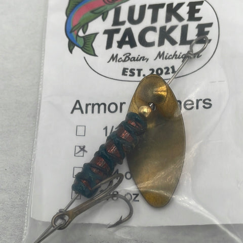 Lutke Tackle Armor Spinner 1/8oz Bronze w Blk
