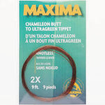 Maxima Chameleon Butt Knotless Tapered Leader 2X 9ft