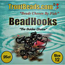 Troutbeads Bead Hooks Size 12 25/pk BH-2512