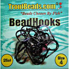 Troutbeads Bead Hooks Size 4 25/pk BH-2504
