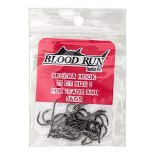 Blood Run Skeena Hook Sz:2 25Ct For Beads and Bags