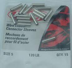 Berkley Wire Leader Connector Sleeves Sz:5 Qty:15
