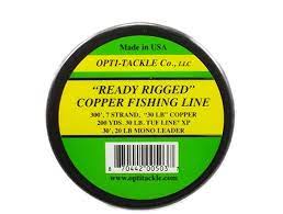 Opti Tackle Ready Rigged Copper Fishing Line 45LB 300YD 7 Strand