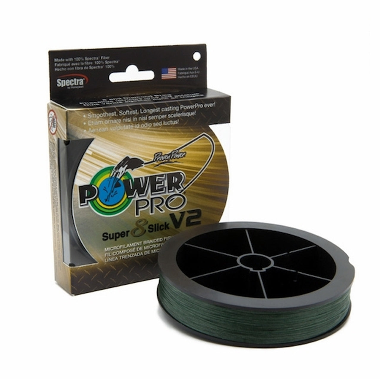 Power Pro Super8Slick V2 Moss Green Braided Line