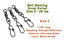 Torpedo Fishing Products Snap Swivels qty10 Size 2 #55 S0021
