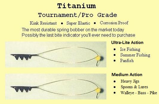 Titanium - Tournament/Pro Grade -Super Elastic - Kink Resistant