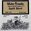 Water Gremlin Removable Split Shot SPSS7 Qty 30