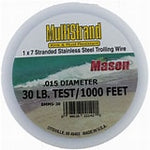 Mason Multistrand 1 x 7 Stranded Stainless Steel Trolling Wire  30LB Test 1000FT